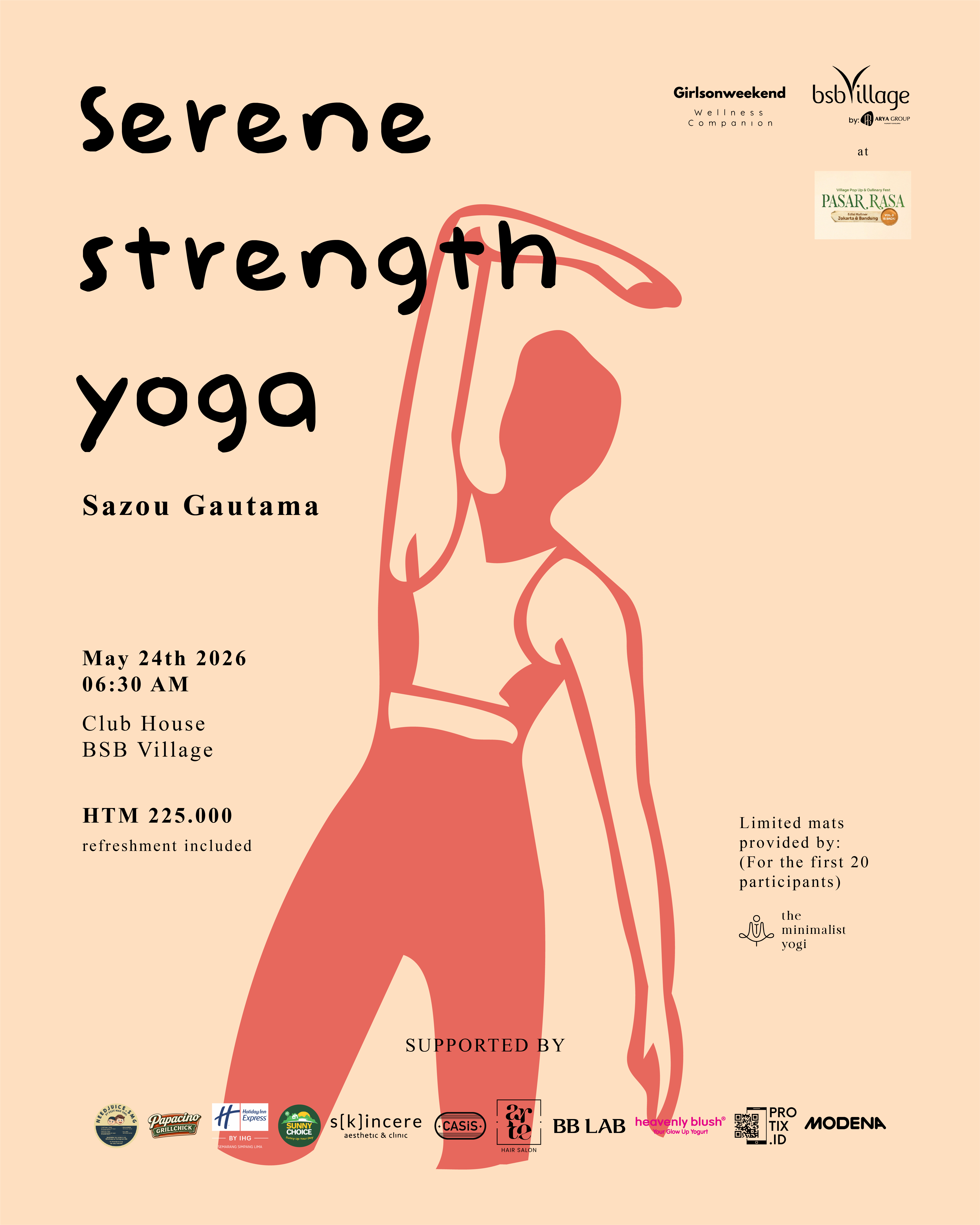 Serene Strength Yoga Poster